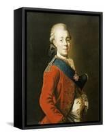 Portrait of Grand Duke Paul Petrovich (Future Tsar Paul I)-Alexander Roslin-Framed Stretched Canvas