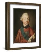 Portrait of Grand Duke Pavel Petrovich (1754-180), 1765-Alexei Petrovich Antropov-Framed Giclee Print