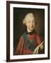 Portrait of Grand Duke Pavel Petrovich (1754-180), 1765-Alexei Petrovich Antropov-Framed Giclee Print