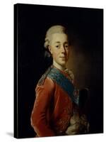 Portrait of Grand Duke Pavel Petrovich (1754-180), 1776-Alexander Roslin-Stretched Canvas