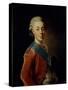 Portrait of Grand Duke Pavel Petrovich (1754-180), 1776-Alexander Roslin-Stretched Canvas