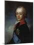 Portrait of Grand Duke Pavel Petrovich, (1754-180), Late 18th Century-Jean Louis Voille-Mounted Giclee Print