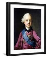 Portrait of Grand Duke Pavel Petrovich (1754-180)-Vigilius Erichsen-Framed Giclee Print