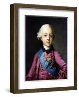 Portrait of Grand Duke Pavel Petrovich (1754-180)-Vigilius Erichsen-Framed Giclee Print