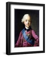 Portrait of Grand Duke Pavel Petrovich (1754-180)-Vigilius Erichsen-Framed Giclee Print