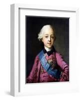 Portrait of Grand Duke Pavel Petrovich (1754-180)-Vigilius Erichsen-Framed Giclee Print