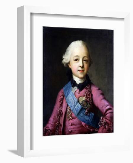 Portrait of Grand Duke Pavel Petrovich (1754-180)-Vigilius Erichsen-Framed Giclee Print