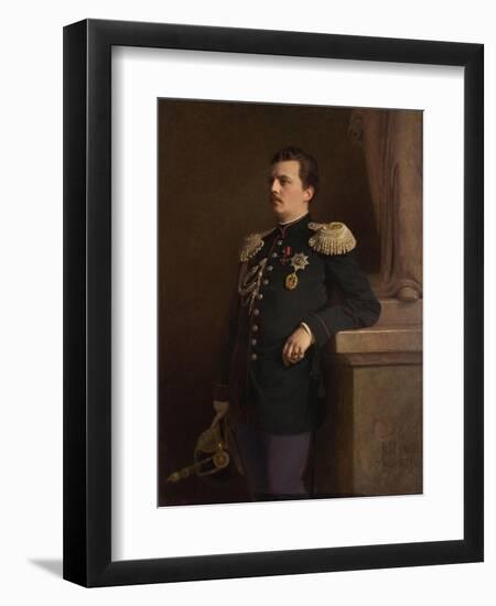 Portrait of Grand Duke Vladimir Alexandrovich of Russia (1847-190), 1880S-Ivan Nikolayevich Kramskoi-Framed Giclee Print