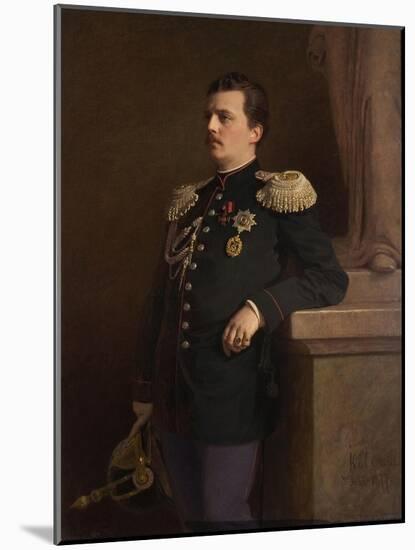 Portrait of Grand Duke Vladimir Alexandrovich of Russia (1847-190), 1880S-Ivan Nikolayevich Kramskoi-Mounted Giclee Print