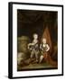 Portrait of Grand Dukes Alexander Pavlovich and Constantine Pavlovich, as Children, 1781-Richard Brompton-Framed Giclee Print