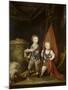 Portrait of Grand Dukes Alexander Pavlovich and Constantine Pavlovich, as Children, 1781-Richard Brompton-Mounted Giclee Print