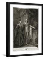 Portrait of Grand Dukes Alexander Pavlovich and Constantine Pavlovich of Russia, 1797-James Walker-Framed Giclee Print