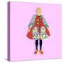 Portrait of Grayson Perry-Claire Huntley-Stretched Canvas