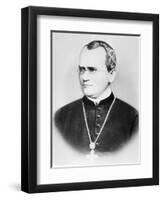 Portrait of Gregor Johann Mendel (b/w photo)-German photographer-Framed Premium Giclee Print