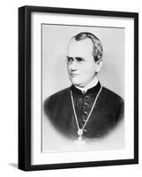 Portrait of Gregor Johann Mendel (b/w photo)-German photographer-Framed Giclee Print