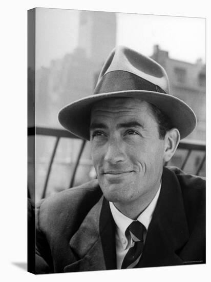 Portrait of Gregory Peck, Wearing a Hat-Nina Leen-Stretched Canvas