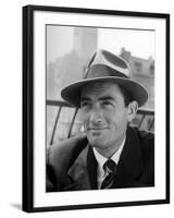 Portrait of Gregory Peck, Wearing a Hat-Nina Leen-Framed Premium Photographic Print