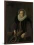 Portrait of Griete Jacobsdr Van Rhijn, Wife of Jacob Cornelisz Banjaert, Called Van Neck-Cornelis Ketel-Framed Art Print