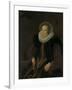 Portrait of Griete Jacobsdr Van Rhijn, Wife of Jacob Cornelisz Banjaert, Called Van Neck-Cornelis Ketel-Framed Art Print