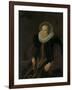Portrait of Griete Jacobsdr Van Rhijn, Wife of Jacob Cornelisz Banjaert, Called Van Neck-Cornelis Ketel-Framed Art Print