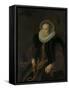Portrait of Griete Jacobsdr Van Rhijn, Wife of Jacob Cornelisz Banjaert, Called Van Neck-Cornelis Ketel-Framed Stretched Canvas