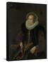 Portrait of Griete Jacobsdr Van Rhijn, Wife of Jacob Cornelisz Banjaert, Called Van Neck-Cornelis Ketel-Framed Stretched Canvas