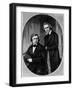 Portrait of Grimm Brothers Jakob and Wilhelm, German Scholars and Authors of Fairy Tales-null-Framed Photographic Print