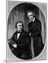 Portrait of Grimm Brothers Jakob and Wilhelm, German Scholars and Authors of Fairy Tales-null-Mounted Photographic Print