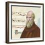 Portrait of Guido D'Arezzo, Guido Monaco or Guido Pomposa (About 992-1050), Benedictine Monk, Itali-null-Framed Giclee Print