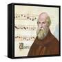 Portrait of Guido D'Arezzo, Guido Monaco or Guido Pomposa (About 992-1050), Benedictine Monk, Itali-null-Framed Stretched Canvas