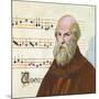 Portrait of Guido D'Arezzo, Guido Monaco or Guido Pomposa (About 992-1050), Benedictine Monk, Itali-null-Mounted Giclee Print