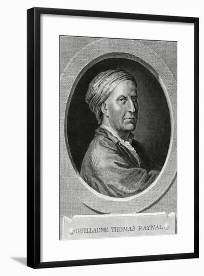 Portrait of Guillaume Thomas Raynal-null-Framed Giclee Print