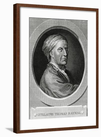 Portrait of Guillaume Thomas Raynal-null-Framed Giclee Print