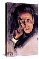 Portrait of Gustav Mahler, 1907 (Oil on Canvas)-Akseli Valdemar Gallen-kallela-Stretched Canvas