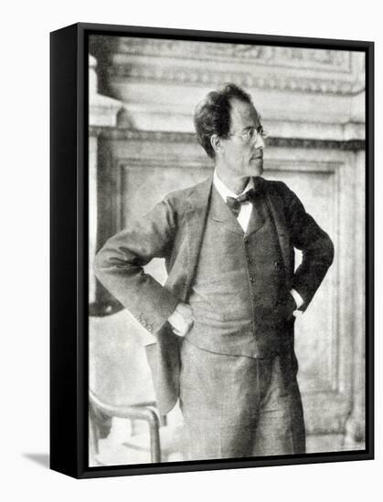 Portrait of Gustav Mahler, 1907-null-Framed Stretched Canvas