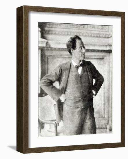 Portrait of Gustav Mahler, 1907-null-Framed Photographic Print