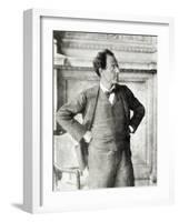 Portrait of Gustav Mahler, 1907-null-Framed Photographic Print