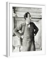 Portrait of Gustav Mahler, 1907-null-Framed Photographic Print