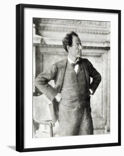 Portrait of Gustav Mahler, 1907-null-Framed Photographic Print