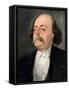 Portrait of Gustave Flaubert (1821-188)-Pierre François Eugène Giraud-Framed Stretched Canvas