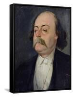 Portrait of Gustave Flaubert (1821-80) 1868-81-Eugene Giraud-Framed Stretched Canvas