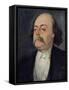 Portrait of Gustave Flaubert (1821-80) 1868-81-Eugene Giraud-Framed Stretched Canvas