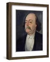 Portrait of Gustave Flaubert (1821-80) 1868-81-Eugene Giraud-Framed Giclee Print