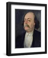 Portrait of Gustave Flaubert (1821-80) 1868-81-Eugene Giraud-Framed Giclee Print