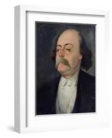 Portrait of Gustave Flaubert (1821-80) 1868-81-Eugene Giraud-Framed Giclee Print