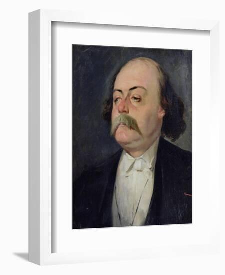 Portrait of Gustave Flaubert (1821-80) 1868-81-Eugene Giraud-Framed Giclee Print