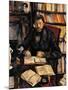 Portrait of Gustave Geffroy-Paul Cézanne-Mounted Giclee Print