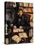 Portrait of Gustave Geffroy-Paul Cézanne-Stretched Canvas