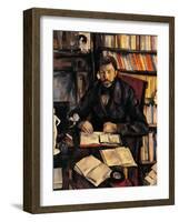 Portrait of Gustave Geffroy-Paul Cézanne-Framed Giclee Print