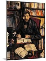 Portrait of Gustave Geffroy-Paul Cézanne-Mounted Giclee Print